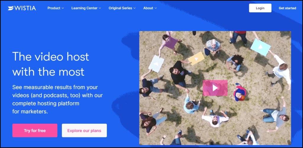 Wistia Homepage