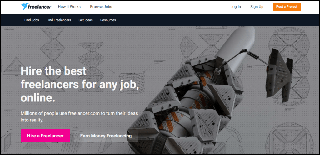 Freelancer.com Homepage