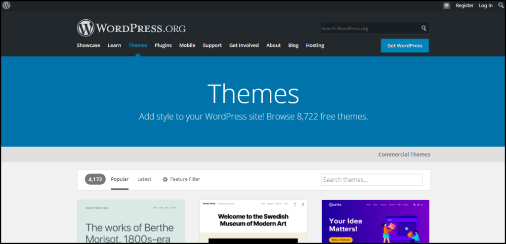 WordPress.org Theme Repository