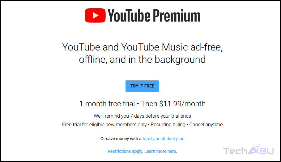 YouTube Premium Membership