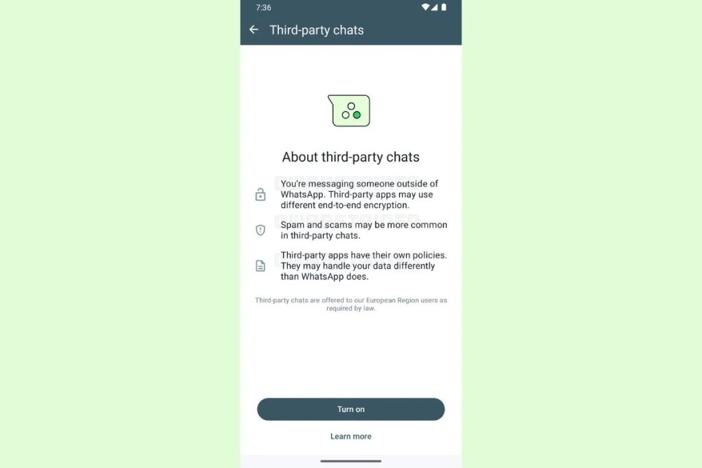 WhatsApp Third-Party Chat
